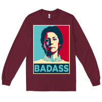Burgundy carol peletier badass the walking dead Long Sleeve Tee - linhVisuals