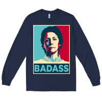 Navy carol peletier badass the walking dead Long Sleeve Tee - linhVisuals