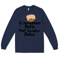 Navy cinnamon rolls not gender roles Long Sleeve Tee - linhVisuals