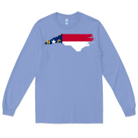 Colony Blue flag north carolina tshirt Long Sleeve Tee - linhVisuals