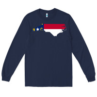 Navy flag north carolina tshirt Long Sleeve Tee - linhVisuals