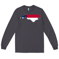 Smoke flag north carolina tshirt Long Sleeve Tee - linhVisuals