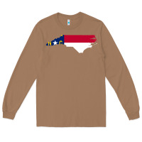 Toasted Coconut flag north carolina tshirt Long Sleeve Tee - linhVisuals