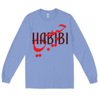 Colony Blue yallah habibi Long Sleeve Tee - linhVisuals
