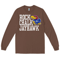 Chestnut rock chalk jayhawk ku tshirt Long Sleeve Tee - linhVisuals