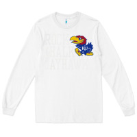 White rock chalk jayhawk ku tshirt Long Sleeve Tee - linhVisuals