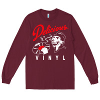 Burgundy delicious vinyl Long Sleeve Tee - linhVisuals