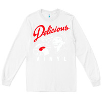 White delicious vinyl Long Sleeve Tee - linhVisuals