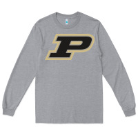 Heather Grey Purdue Boilermakers, Gear Long Sleeve Tee - linhVisuals
