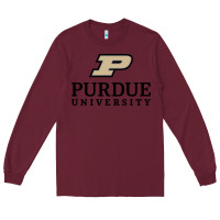 Burgundy Purdue University, Apparel Long Sleeve Tee - linhVisuals