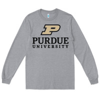 Heather Grey Purdue University, Apparel Long Sleeve Tee - linhVisuals