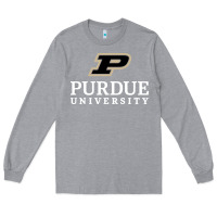 Heather Grey Purdue University, Apparel Long Sleeve Tee - linhVisuals