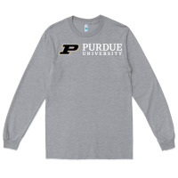 Heather Grey Purdue University, Apparel Long Sleeve Tee - linhVisuals