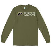 Army Green Purdue University, Apparel Long Sleeve Tee - linhVisuals