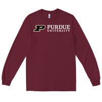 Burgundy Purdue University, Apparel Long Sleeve Tee - linhVisuals