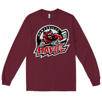 Burgundy huntsville havoc Long Sleeve Tee - linhVisuals