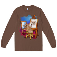 Chestnut french bulldog painting bulldog artist art animals graphic long sleeve Long Sleeve Tee - linhVisuals