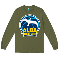 Army Green berlin albatrosse #ffce00 alba berlin, berlin, germany,  bg charlotten Long Sleeve Tee - linhVisuals