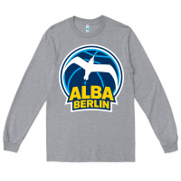 Heather Grey berlin albatrosse #ffce00 alba berlin, berlin, germany,  bg charlotten Long Sleeve Tee - linhVisuals