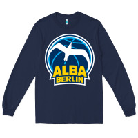 Navy berlin albatrosse #ffce00 alba berlin, berlin, germany,  bg charlotten Long Sleeve Tee - linhVisuals