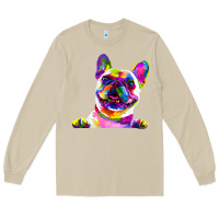 Mushroom frenchie french bulldog pop art portrait bouledogue t shirt Long Sleeve Tee - linhVisuals