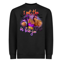 Black I put the boo in boo-jee sneaker and heel Heavyweight Sweatshirt - RanaPortraitStore