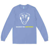 Colony Blue Against Me! Long Sleeve Tee - linhVisuals