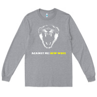 Heather Grey Against Me! Long Sleeve Tee - linhVisuals