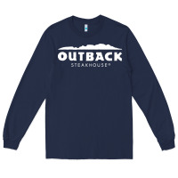 Navy Outback Steakhouse Long Sleeve Tee - linhVisuals
