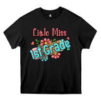 Black little miss first grade Heavy Core Tee - Jasminsmagicworld
