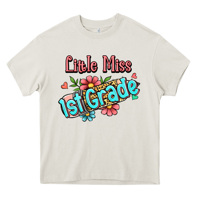 Little Miss First Grade Heavy Core Tee by Jasminsmagicworld | Teevron