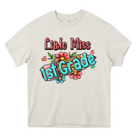 Cream little miss first grade Heavy Core Tee - Jasminsmagicworld