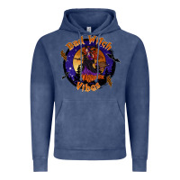 Vintage Denim bad witch vibes Vintage Hoodie - SublimationCraftShop