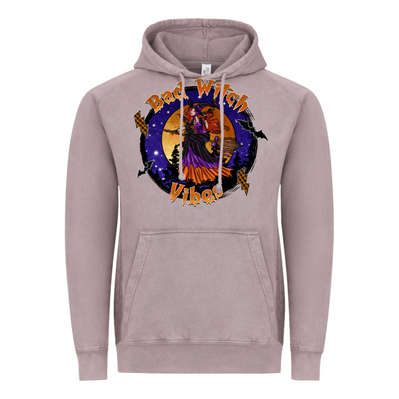 Bad Witch Vibes Vintage Hoodie by SublimationCraftShop | Teevron