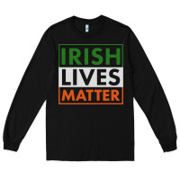 Black irish lives matter Long Sleeve Tee - linhVisuals