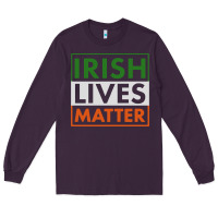 Plum irish lives matter Long Sleeve Tee - linhVisuals