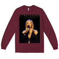 Burgundy #barbra streisand live in concert tour 2022 Long Sleeve Tee - linhVisuals
