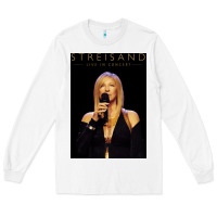 White #barbra streisand live in concert tour 2022 Long Sleeve Tee - linhVisuals