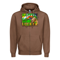 Chestnut happy go lucky goat Zipper Hoodie - RanaPortraitStore