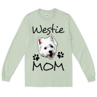 Matcha westie mom dog mama west highland terrier dog Long Sleeve Tee - linhVisuals