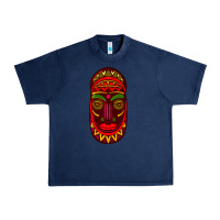 Navy african masks 3 Urban Heavy Tee - BundleAndBundleShop