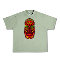 Oil Green african masks 3 Urban Heavy Tee - BundleAndBundleShop