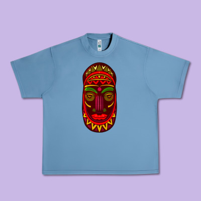 African Masks 3 Urban Heavy Tee Designed By Bundleandbundleshop