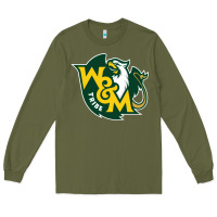 Army Green william & mary tribe Long Sleeve Tee - linhVisuals
