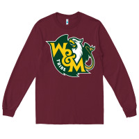 Burgundy william & mary tribe Long Sleeve Tee - linhVisuals