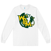White william & mary tribe Long Sleeve Tee - linhVisuals