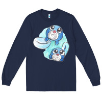 Navy poliwag watercolor Long Sleeve Tee - linhVisuals