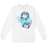 White poliwag watercolor Long Sleeve Tee - linhVisuals