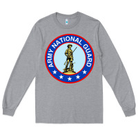 Heather Grey army national guard Long Sleeve Tee - linhVisuals