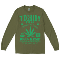 Army Green tegridy farms Long Sleeve Tee - linhVisuals